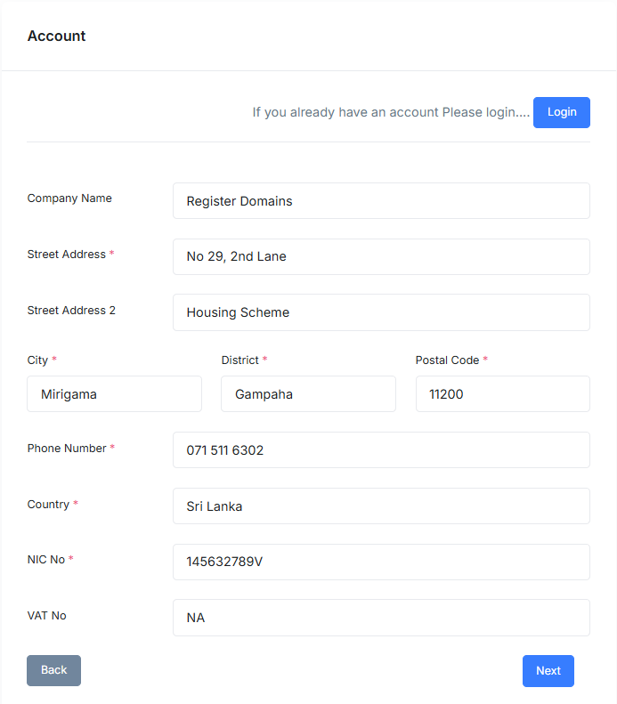 Domain Purchase Options