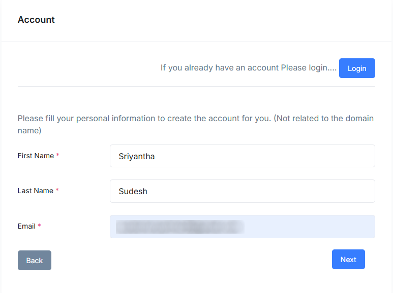 Domain Purchase Options