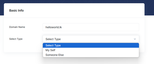 Domain Purchase Options