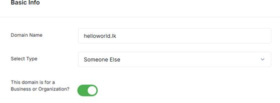 Domain Purchase Options